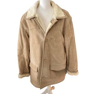 Pacific Trail leather and shearling like coat